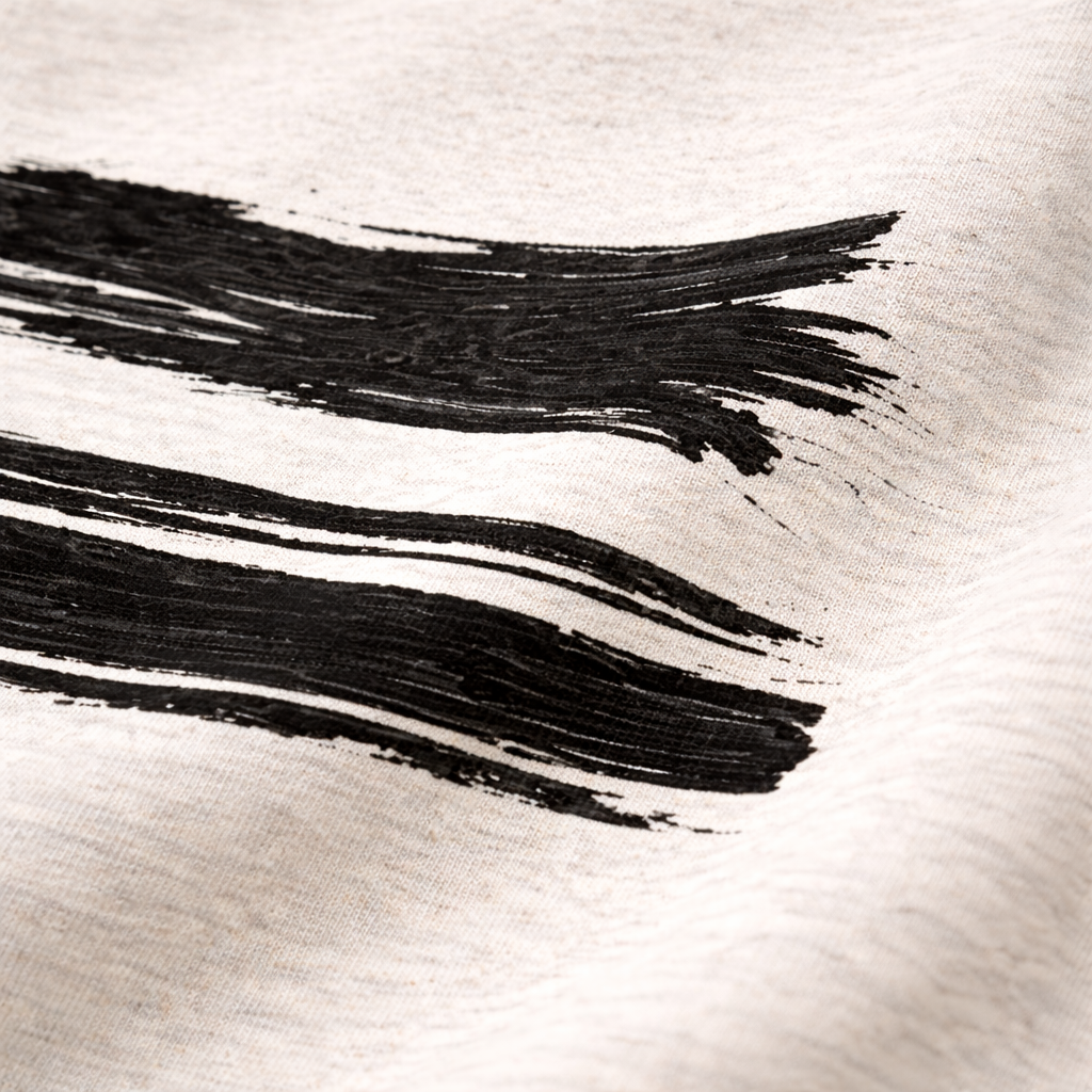 Oversized Gouache Tee – Beige